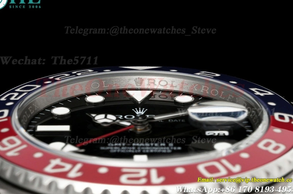 SS 40mm Black SS 126710 V2 II Master GMT Pepsi EWEF Jub SH3285 Dial 0502
